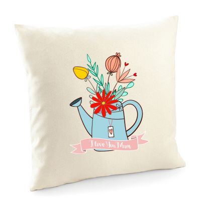 Poszewka Bukiet w konewce dla mamy