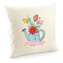 Poduszka Bukiet w konewce dla mamy