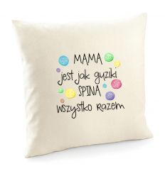 Poszewka Mama jest jak guziki