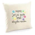 Poszewka Mama jest jak guziki