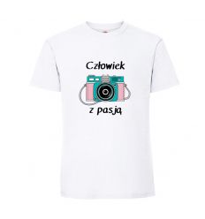 Koszulka fotografa Człowiek z pasją