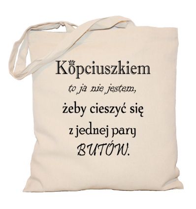 Torba Kopciuszkiem to ja nie jestem aby się cieszyć z jednej pary butów