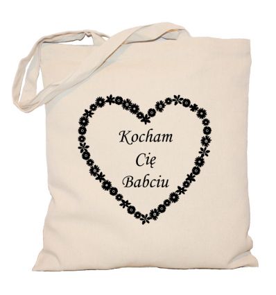 Torba bawełniana Kocham Cię Babciu