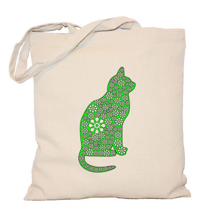Torba zielony kot