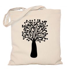 Torba z nadrukiem czarne drzewo