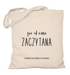Torba bibliotekarki Już od rana zaczytana