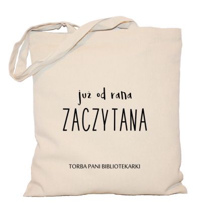 Torba bibliotekarki Już od rana zaczytana