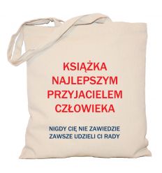 Torba bibliotekarki Książka najlepszym przyjacielem człowieka