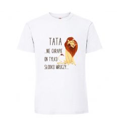 Koszulka Tata nie chrapie tylko słodko mruczy