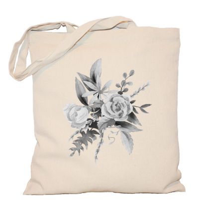 Torba szare kwiaty