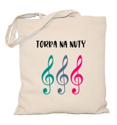 Torba na nuty kolorowe klucze