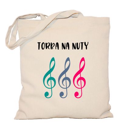 Torba na nuty kolorowe klucze