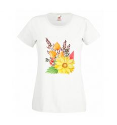 Koszulka jesienne kwiaty