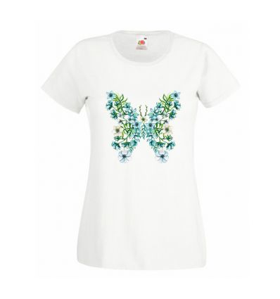 Koszulka kwiatowy motylek