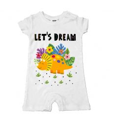 Rampers żółty dinozaur