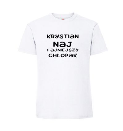 Koszulka z imieniem najfajniejszy chłopak