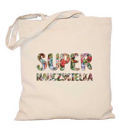 Torba kwiatowa Super Nauczycielka