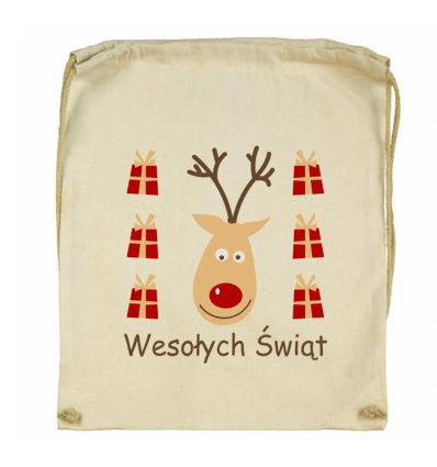 Worek świąteczny Renifer