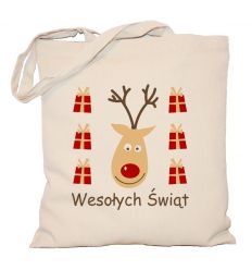 Torba świąteczna renifer