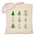 Torba świąteczna Choinki zielone