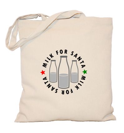 Torba świąteczna mleko dla Mikołaja