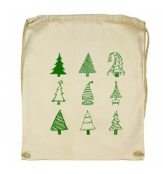 Worek świąteczny choinki