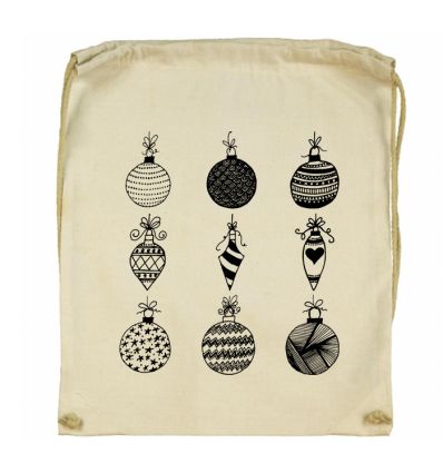 Worek świąteczny bombki