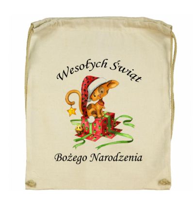 Worek świąteczny Kotek