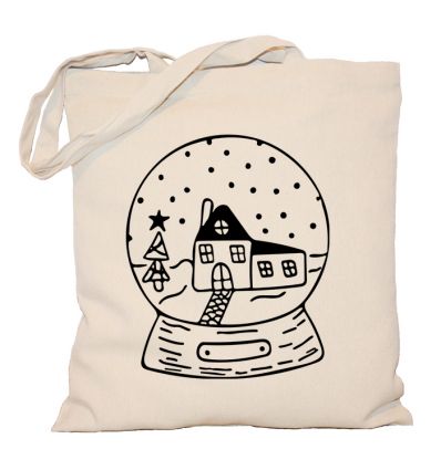 Torba świąteczna kula śnieżna