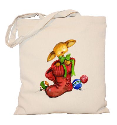 Torba świąteczny kot