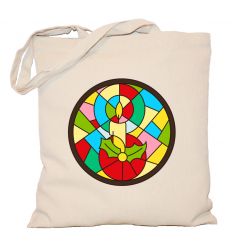 Torba świąteczny witraż