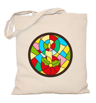 Torba świąteczny witraż