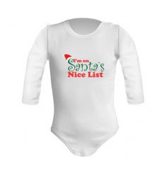 Body świąteczne I am on the Santa's nice list