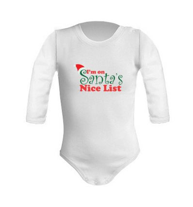 Body świąteczne I am on the Santa's nice list