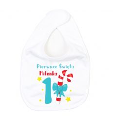 Śliniak z imieniem pierwsze święta