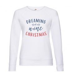 Bluza damska Dreaming of a wine Christmas