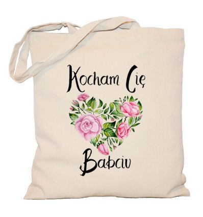 Torba bawełniana Kocham Cię Babciu