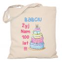 Torba bawełniana Babciu żyj Nam sto lat