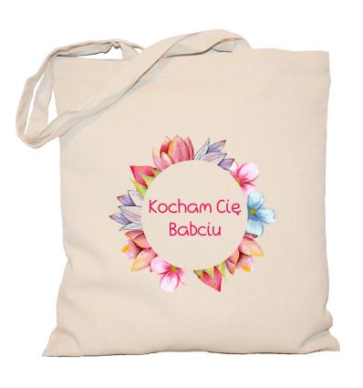 Torba bawełniana Kocham Cię Babciu