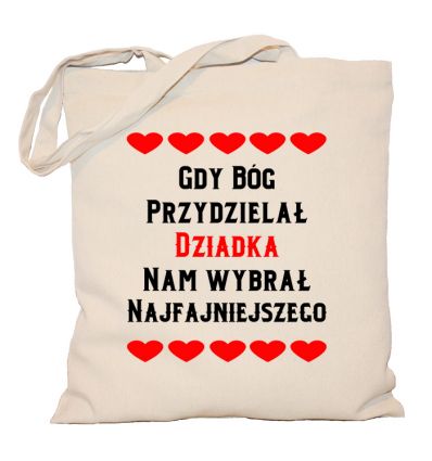 Torba bawełniana Najfajniejsi Dziadkowie