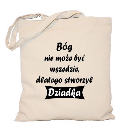 Torba bawełniana Bóg nie może być wszędzie