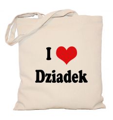 Torba bawełniana I serce dziadek