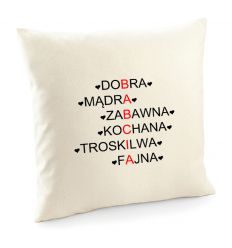 Poszewka Babcia alfabet