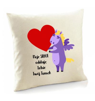 Poszewka fioletowy Unicorn