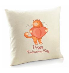 Poszewka Rudy kot z sercem