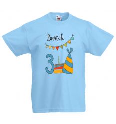 Koszulka urodzinowa z imieniem - 3 latka