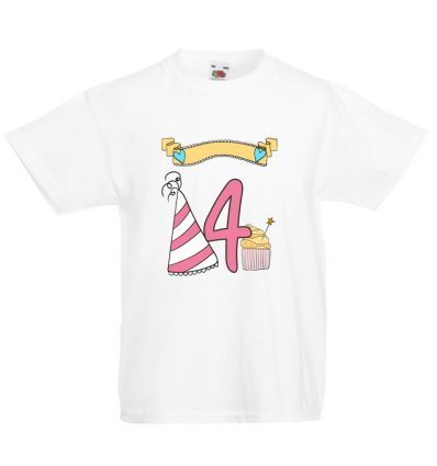 Koszulka urodzinowa - 4 latka