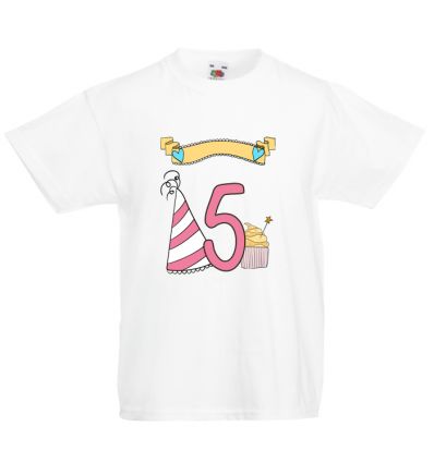 Koszulka urodzinowa - 5 lat