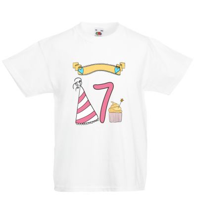 Koszulka urodzinowa - 7 lat