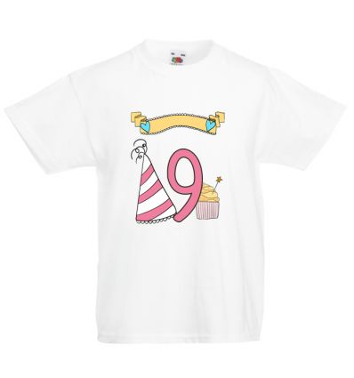 Koszulka urodzinowa - 9 lat